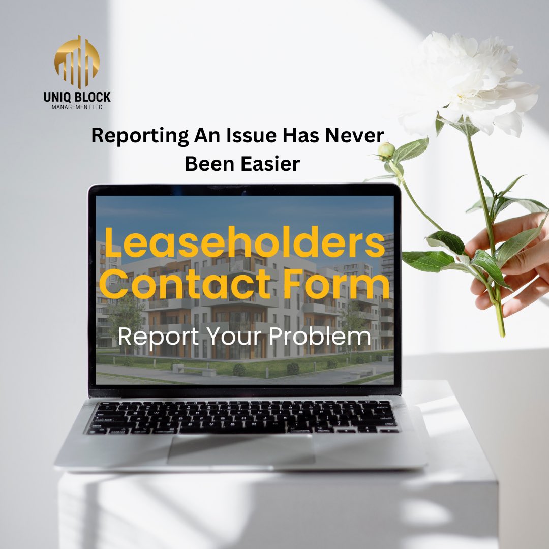BlockUniq's tweet photo. 😀REPORTING AN ISSUE HAS NEVER BEEN EASIER! 😀 #proudtobeuniq #blockmanagement #rtm #rmc #freeholder #developers https://t.co/jca0vAOYIx