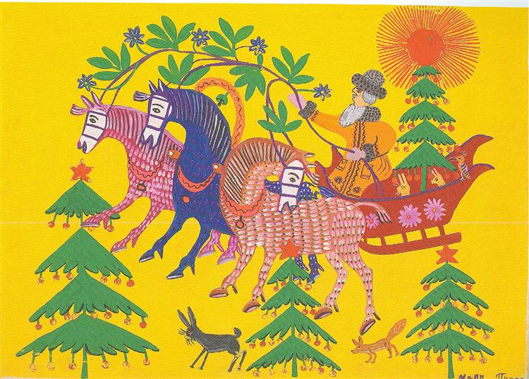 LindaBerman4's tweet image. Now on waysofthinking.co.uk

A Seasonal Gift For You All.                          

By Dr Linda Berman.

🎨Father Frost Carries the New-Year Tree – Maria Primachenko. 1967. Wikioo
#Quotations #Psychotherapy