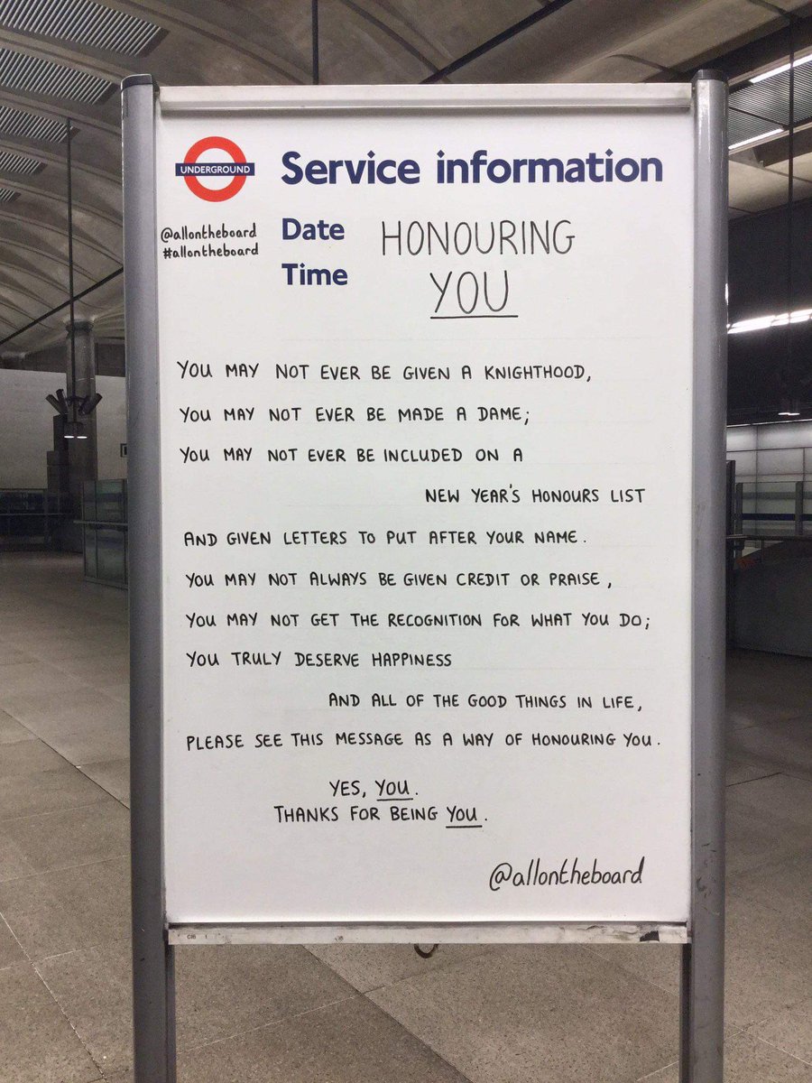 allontheboard's tweet photo. Congratulations to all of those who have been honoured in the New Year Honours List. To all the people who deserve awards, but don’t ever receive awards, we hope you are rewarded in other ways and that you feel appreciated. 
Thanks for being you. 

#HappyNewYear #NewYearHonours https://t.co/c4Le6FMI1s