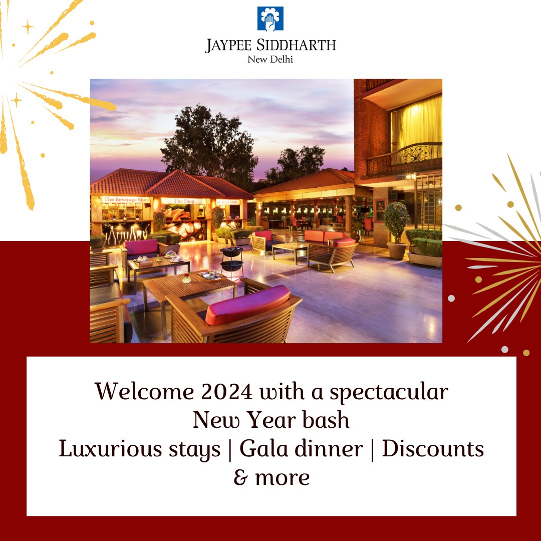 jaypeehotels's tweet photo. Experience festive joy at Jaypee Siddharth, New Delhi! Our exclusive packages offer Gala Dinners, luxurious stays, premium beverages, &amp; more. Create lasting memories. For reservations, contact us at E: reservations.jsol@jaypeehotels.com, T: 8860638785, W: https://t.co/8wzKrXKjj9 https://t.co/ctUZ0BzG3C