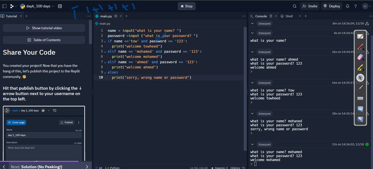 iqbalforallp's tweet image. day 6
40 days of code python
#40dayofcode