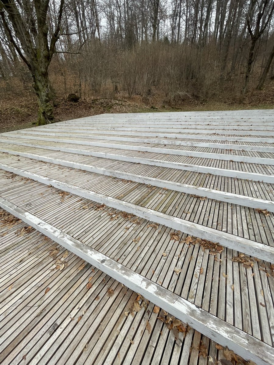 VasjaBocko's tweet photo. 360k EUR denarja smo dal za Plečnikov avditorij v Tivoliju. Mimo grem praktično vsak dan. Niti enkrat ga še nihče ni kakorkoli uporabljal. Barva je že strohnela, čez 5 let bo razpadel, čez 10 let bomo dal 50k EUR za njegovo odstranitev.
Z javnim denarjem se dela skrajno neracionalno. Zato potrebujemo manj javnega in nižje davke.
