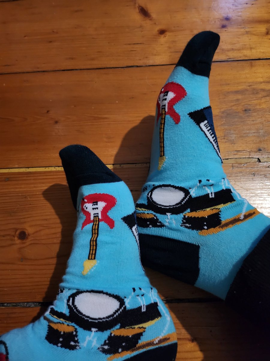 LuciHolland's tweet photo. Obligatory Christmas haul #socksofgameaudio share ๐งฆ๐ถ https://t.co/BubIuZAqo1