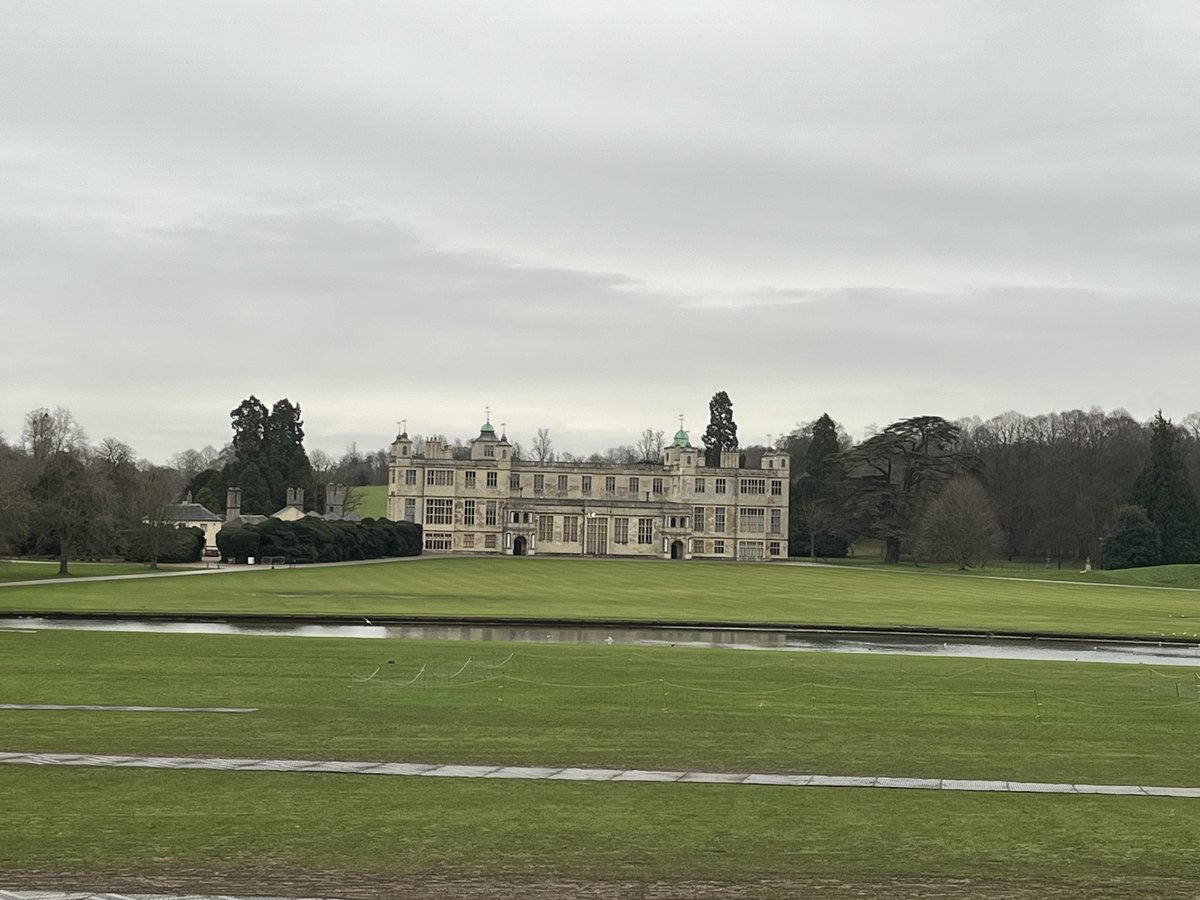 Grey but glorious. Good old Audley End.  #cycling