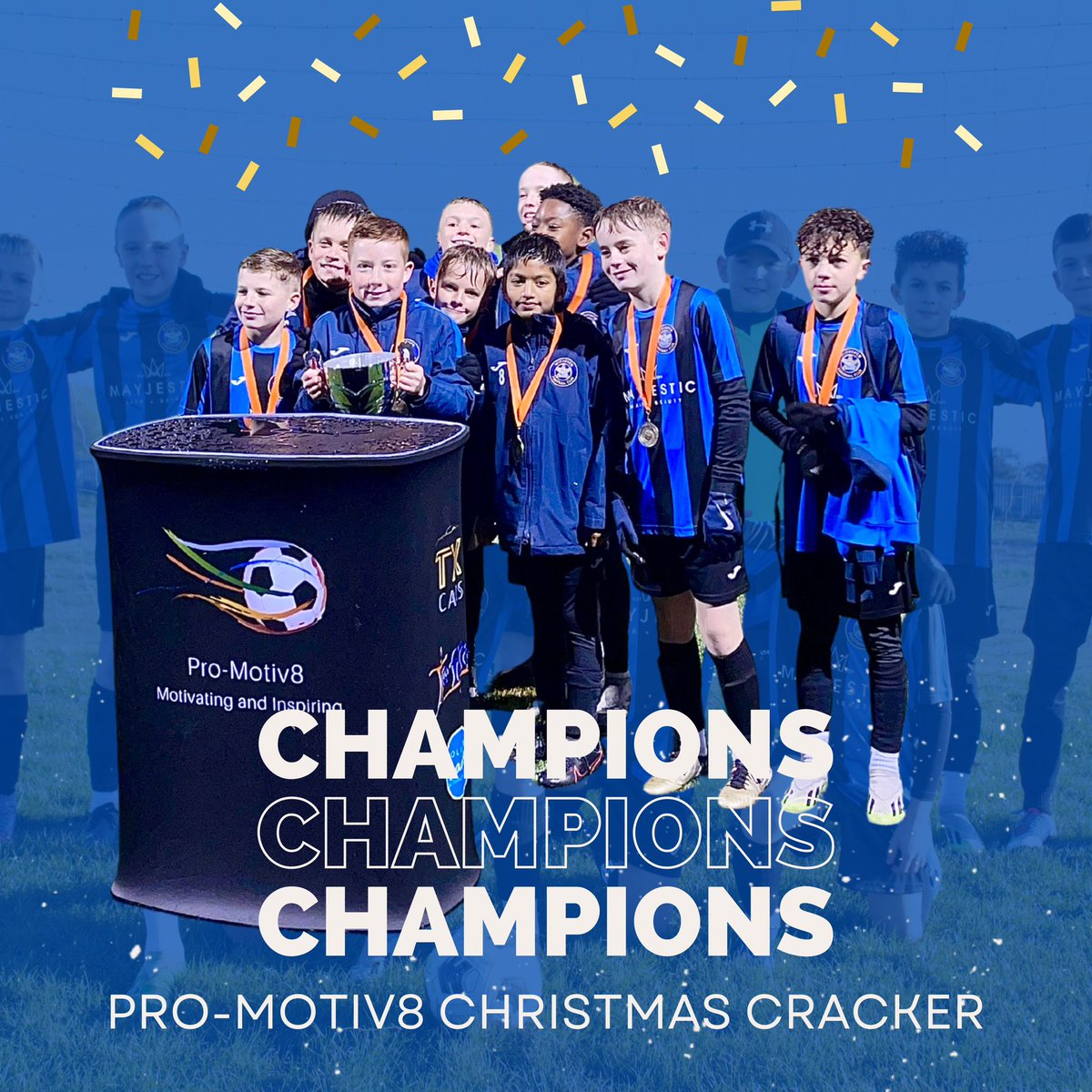 Well done to our U11 wolves for wining the Pro-motiv8 Christmas cup 2 years running! A fantastic achievement. Well done to all