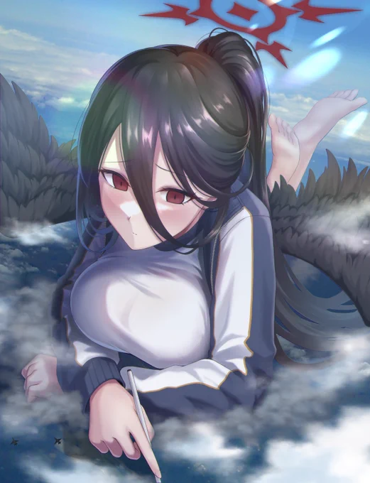 pixivリクエスト。巨大ハスミ #ブルアカ