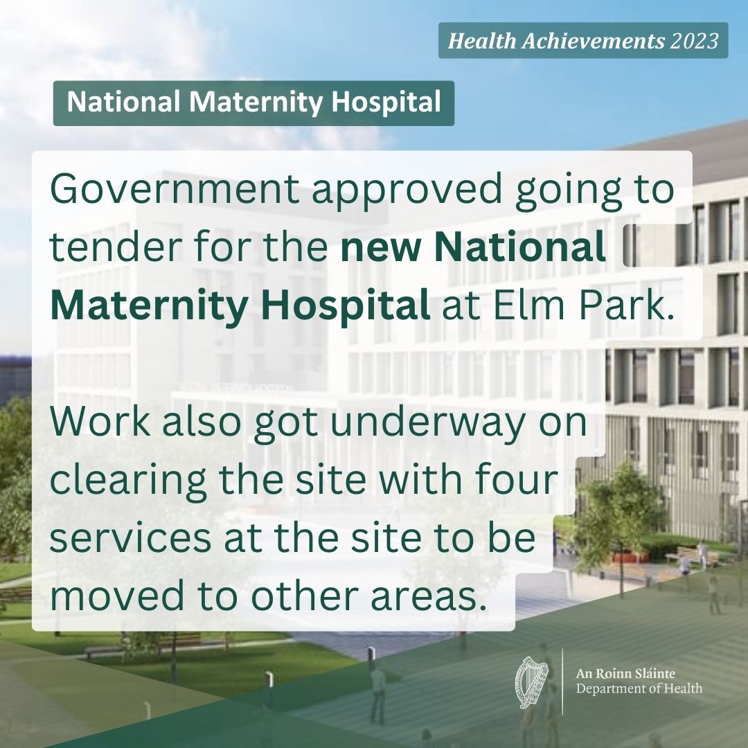 The new National Maternity Hospital is the most important investment in women’s healthcare in Ireland in decades, and will enable greater and more direct access to a wide range of critical care and specialist medical services.