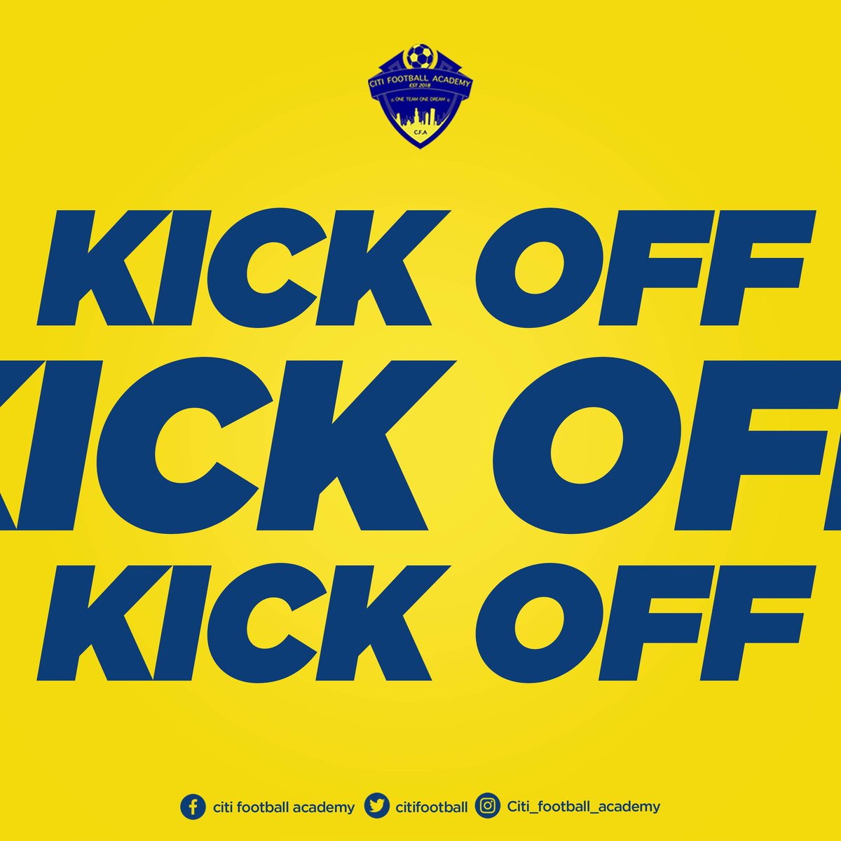 citifootball's tweet photo. ⌚️ 1” KICK-OFF | We're underway at Kotei Astro Turf  💪

🟢 0-0 🔵  

🟡🔵 #OneTeamOneDream https://t.co/tC9RhJy0sa