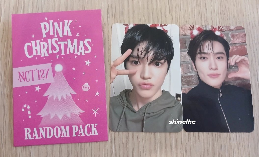 WTS WANT TO SALE 

— photocard pink christmas 

Jaehyun 88k
Taeyong 68k

✅️ Ready ina, bisa co 1.1
✅️ inc packing, exc adm
📍 Jakarta

t. pc nct 127 kwangya