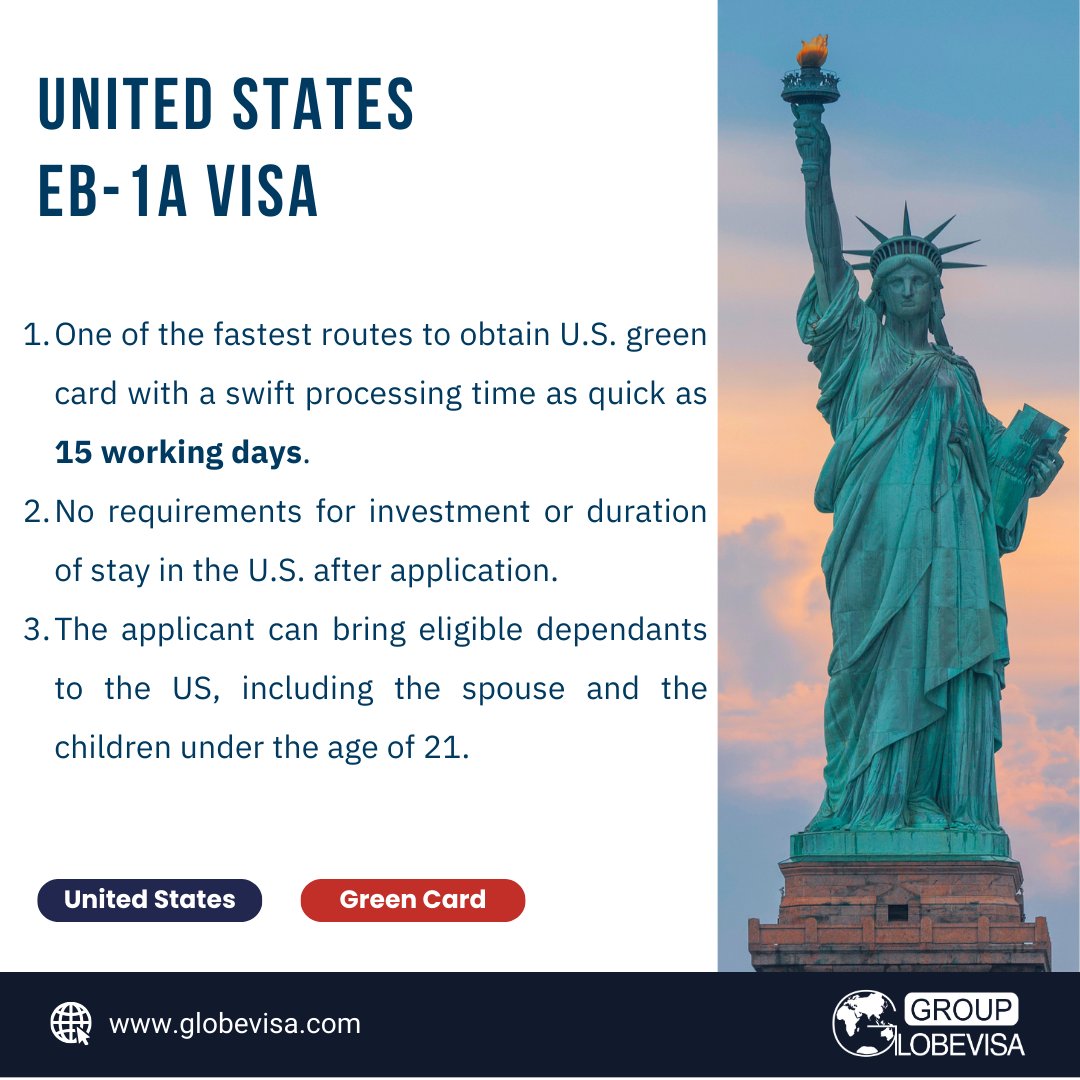 GroupGlobevisa's tweet image. Check out if you&apos;re qualified for US green card. FIVE free assessment quota.
#globevisa #migrationservice #globalmobility #livetheamericandream #eb1avisa #eb1agreencard #usgreencard #eb1apetition #niw #eb5visa #uscis #pathwaytoamerica #americadream  #freeconsultation…