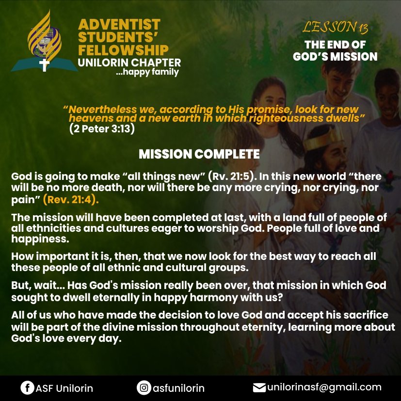 realhuram_abi's tweet image. to develop till the end of time and the only way we can escape the deception of this antichrist is to keep our focus on Jesus.
Happy Sabbath 💙💎
#Godsmission #mymission #HappySabbath
