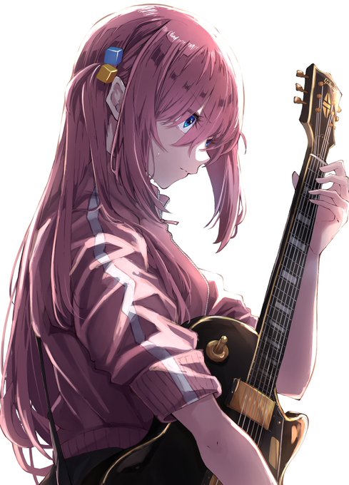「electric guitar pink jacket」 illustration images(Latest)