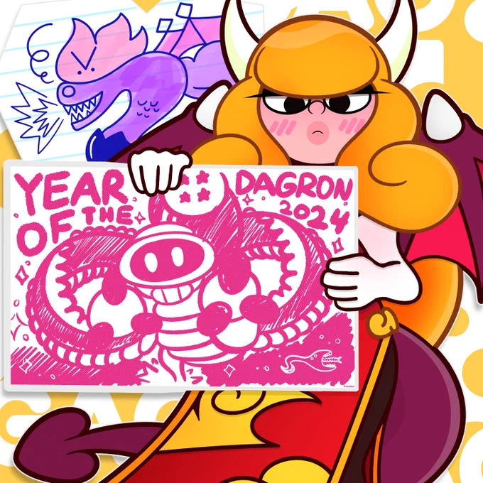 One last drawing for 2023, to welcome in 2024!

Happy (early) New Year/Year Of The Dragon everyone! 