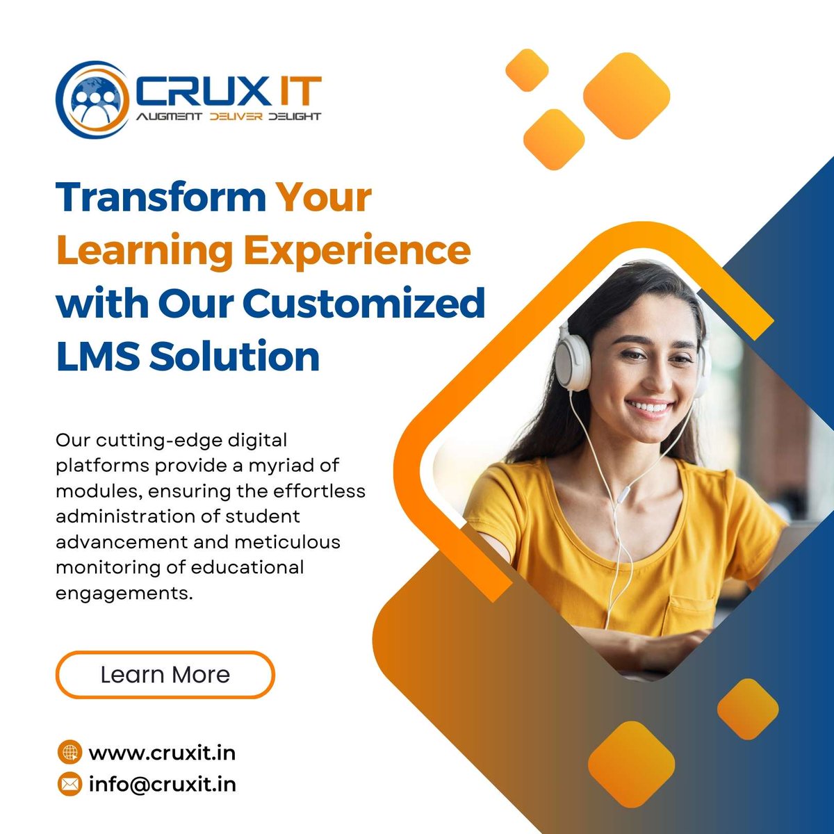 cruxitservice's tweet photo. Transform your training strategy with Crux IT's comprehensive LMS solutions.

📣Contact Us
📩 info@cruxit.in
🌐 https://t.co/ulHagZa2oR

#learning #learningplatform #elearningplatform #elearningsolutions #training #customizedsolutions #education #students #cruxit https://t.co/SUpKKAiHmq