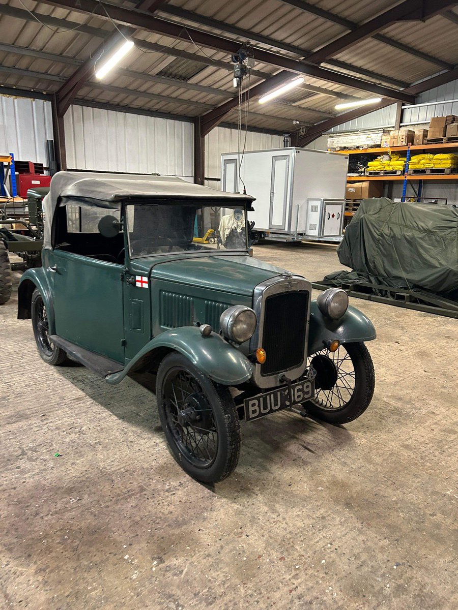 Having spent the build up to #Christmas working on some lovely #vintage aircraft. I now have another #vintage car to tidy up. I am quite attached to her already. #austin7