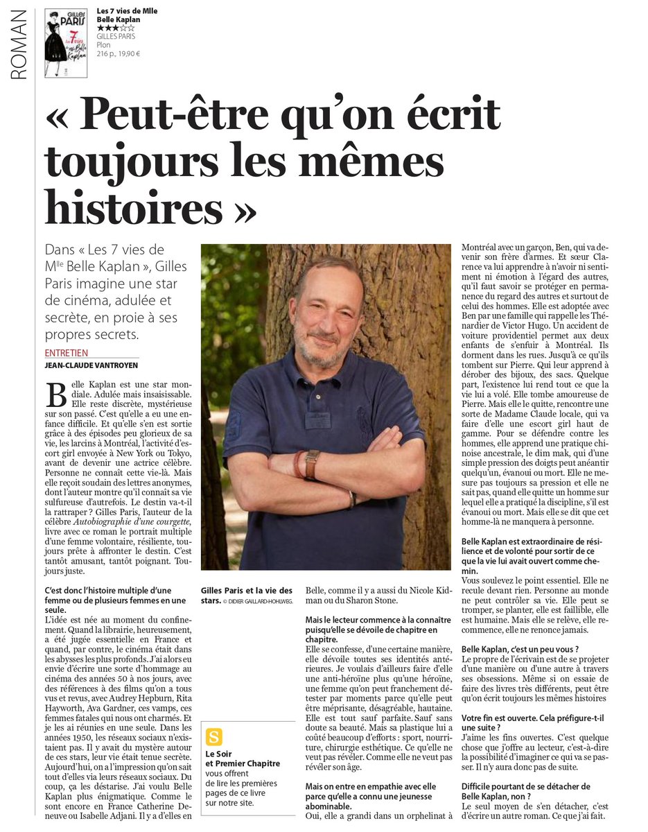 "Gilles Paris livre avec ce roman le portrait multiple d’une femme volontaire, résiliente, toujours prête à affronter le destin. C’est tantôt amusant, tantôt poignant. Toujours juste" LE SOIR (Belgique) Merci à Jean-Claude Vantroyen. <a href="/EditionsPlon/">Editions Plon</a> <a href="/LiseBoell/">Lise Boëll</a>