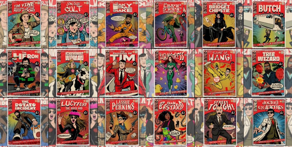 Tick-tock, it's giveaway o'clock! 

One lucky winner gets to pick any 5 A4 or A3 Taskmaster comic covers! (21 past contestants to choose from!)

Retweet this post to be entered into the draw!

I'll pick a name on the 1st of January!

RichDoneThis.bigcartel.com