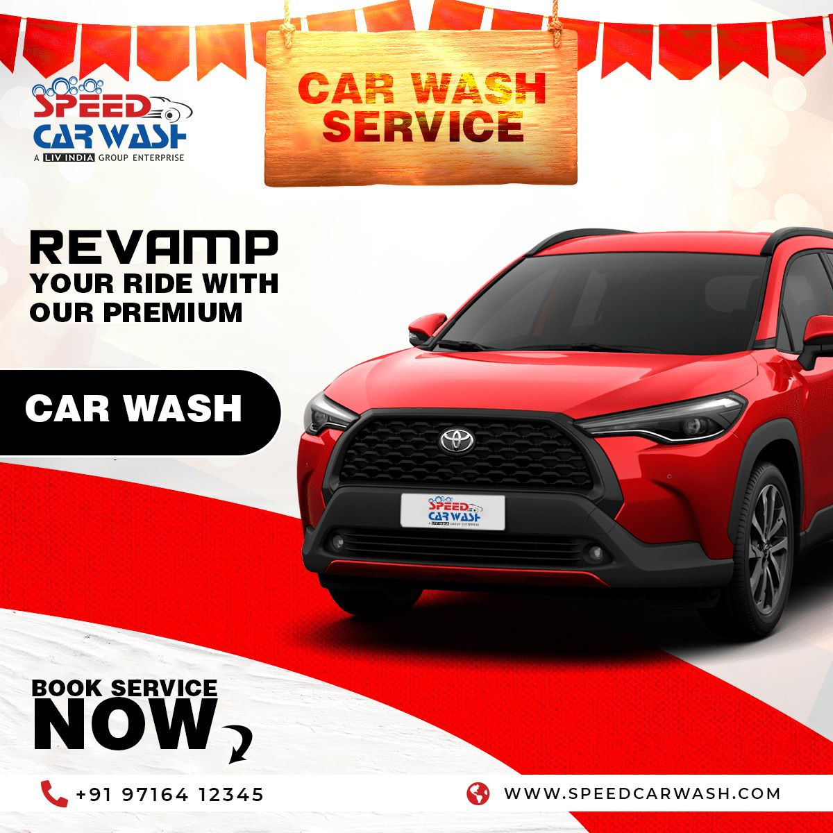 speedcarwashin's tweet image. 🚗✨ Ready to elevate your ride? REVAMP your car with our Premium Car Wash! 🌟 Experience the ultimate shine and a showroom finish. 🛁✨🚀 #RevampYourRide

📞 Contact us today +91-97164 12345

✨🛁#BookNow #CarCare #ShineBright #PaintProtection #PPF #carwash #speedcarwash🏎️🌟🚿👌