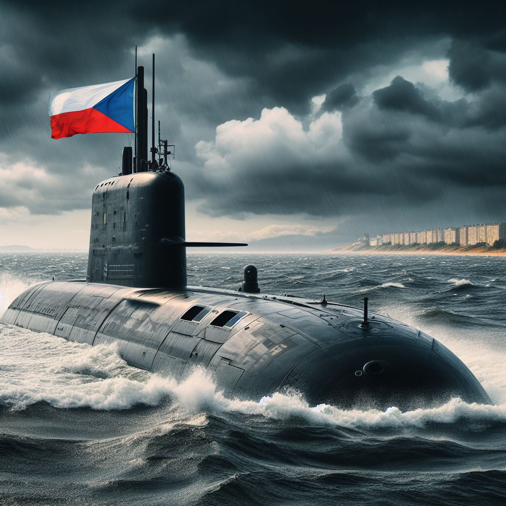 Rule the Waves! Or rather "Ahooooj!"

Czech Navy Baltic Fleet with HQ in Královec and its Frigate CZNS Praotec Čech of Karel IV-class, patrol boats CZNS Sněžka of Krakonoš-class and CZNS Sokol of Šumava-class, diesel-electric submarine CZNS Statečnost of Moravia-class. ⬇️1/4