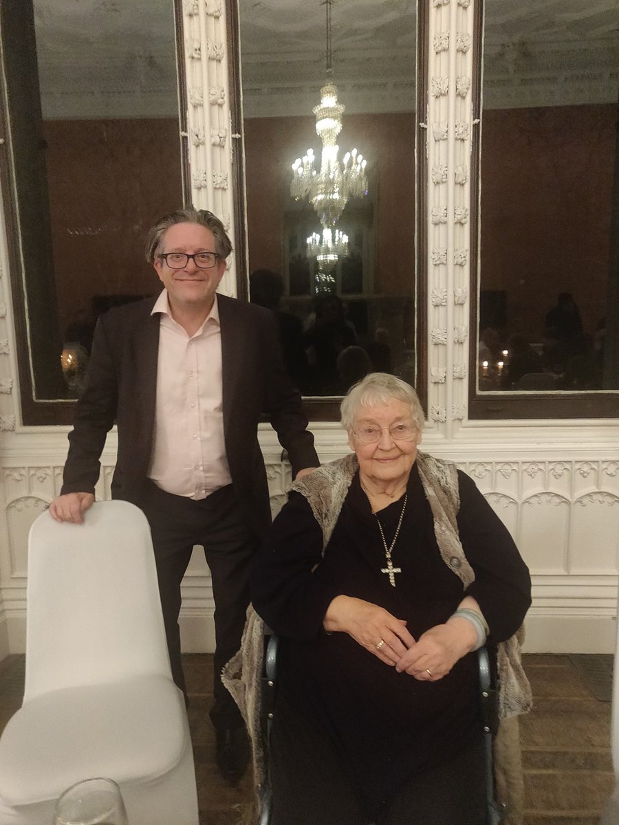 ManKindInit's tweet photo. We are extremely pleased to see our Honorary Patron Erin Pizzey has been awarded a CBE in the New Year's Honours List for services to victims of domestic abuse. Very well deserved. Pictured with our Chair @Belvederebrooks at her 80th birthday a few years ago. https://t.co/xK5pjvswLO