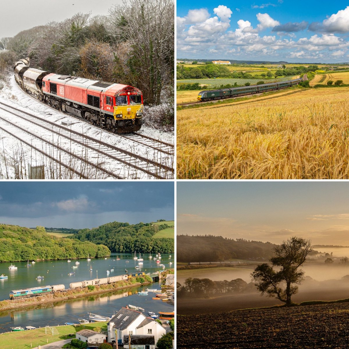 Happy New Year. Cheers to 2023 which despite increasingly less variety of trains in the Duchy, still provided some great images. Here's to 2024, the year we say goodbye to three iconic signalboxes Truro, Par and Lostwithiel. Thanks for the support and likes during 2023.