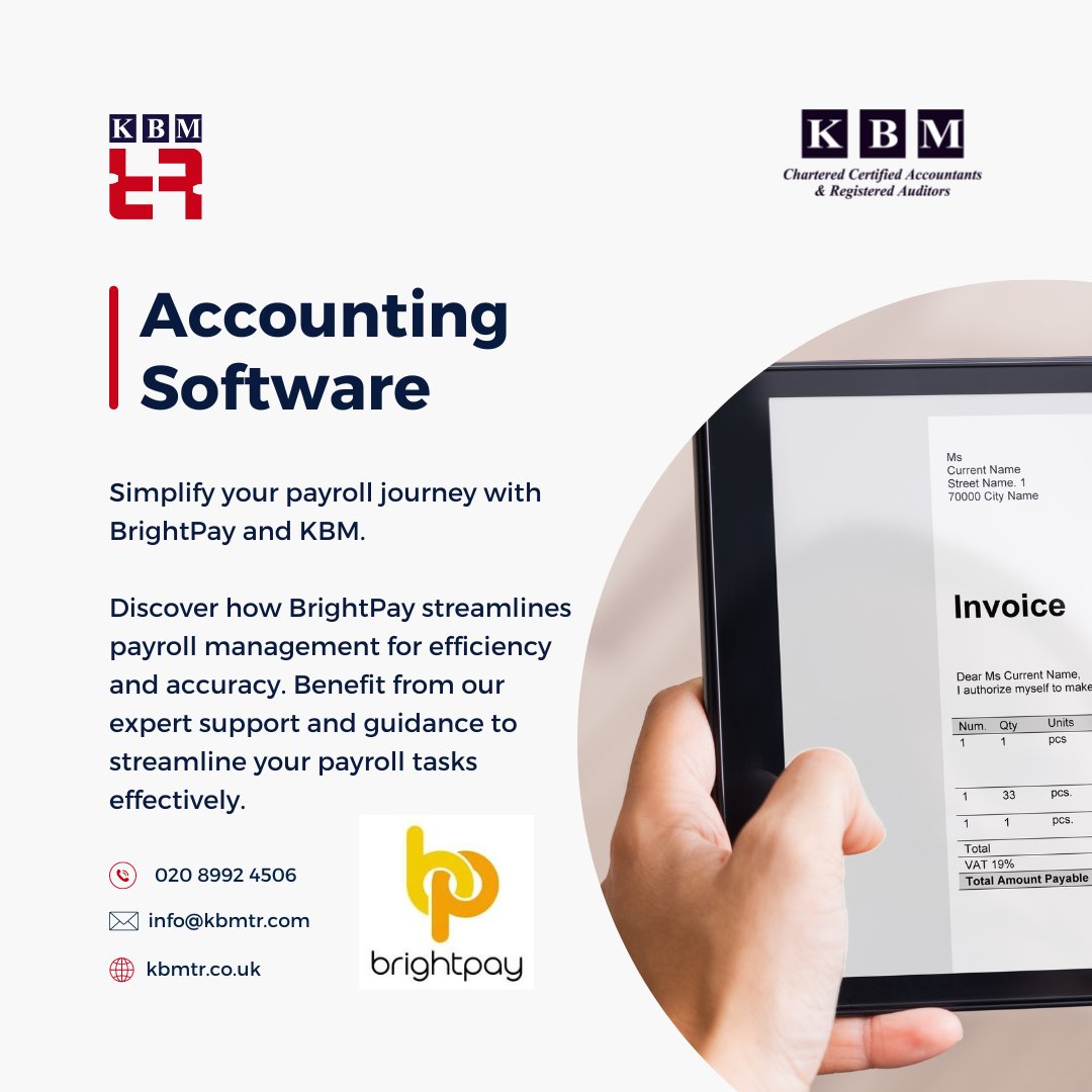 Simplify your payroll journey with BrightPay and KBM. Discover how BrightPay streamlines payroll management for efficiency and accuracy. Benefit from our expert support and guidance to streamline your payroll tasks effectively. #BrightPay #PayrollEfficiency #KBMGuidance