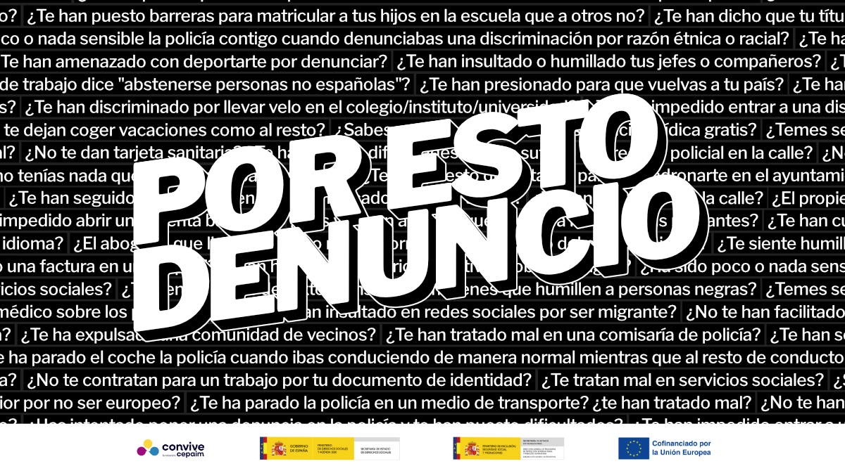 ✊🏾 Combatir el racismo cotidiano implica actuar ante comportamientos discriminatorios en tu entorno. 📲 #PorEstoDenuncio los contenidos racistas que encuentro #online, y tú, ¿por qué lo haces? ¡Actúa! 📼 mtr.cool/fjeommckcm