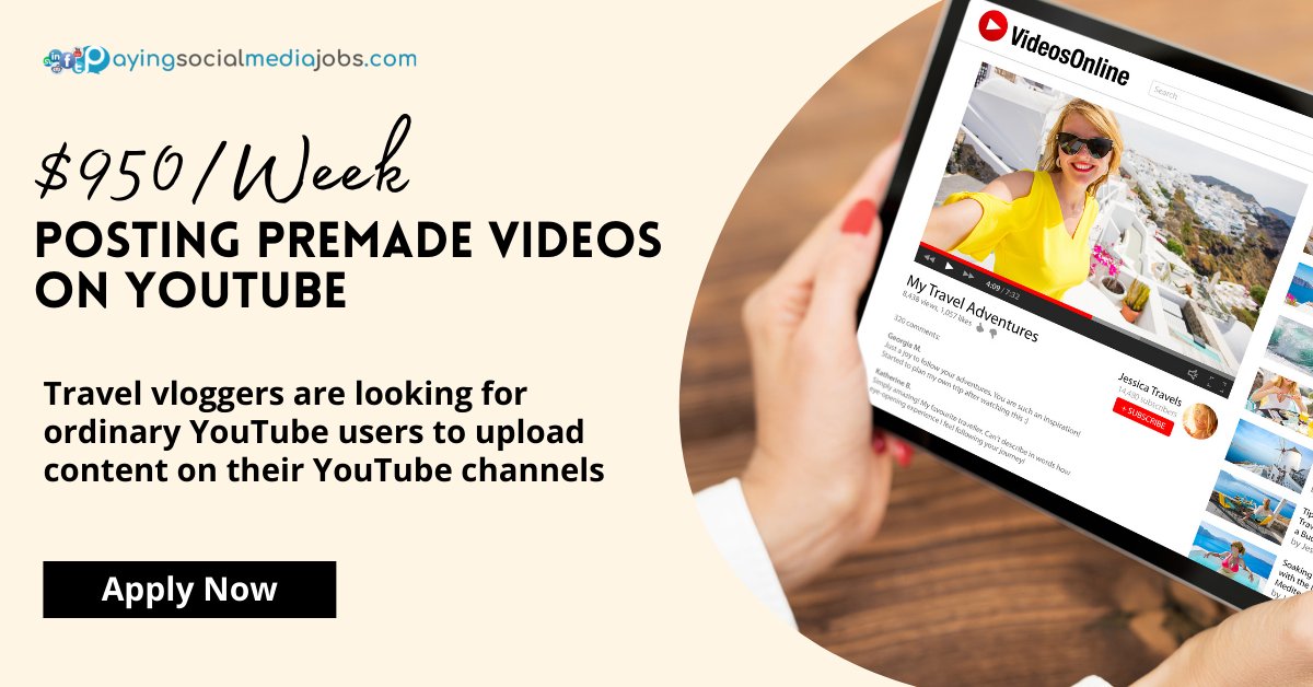 WorkFromHomeBD's tweet image. 💸 Earn $950/Week on YouTube without Traveling! 🌍📺 Discover How to Make Money Posting Premade Videos
Check this out: shafiq580.com/smj/

#YouTubeIncome
#EarnMoneyFromHome
#VideoPosting
#PremadeVideos
#OnlineOpportunity
#YouTubeEarnings
#PassiveIncome
#SideHustle
#EasyMoney