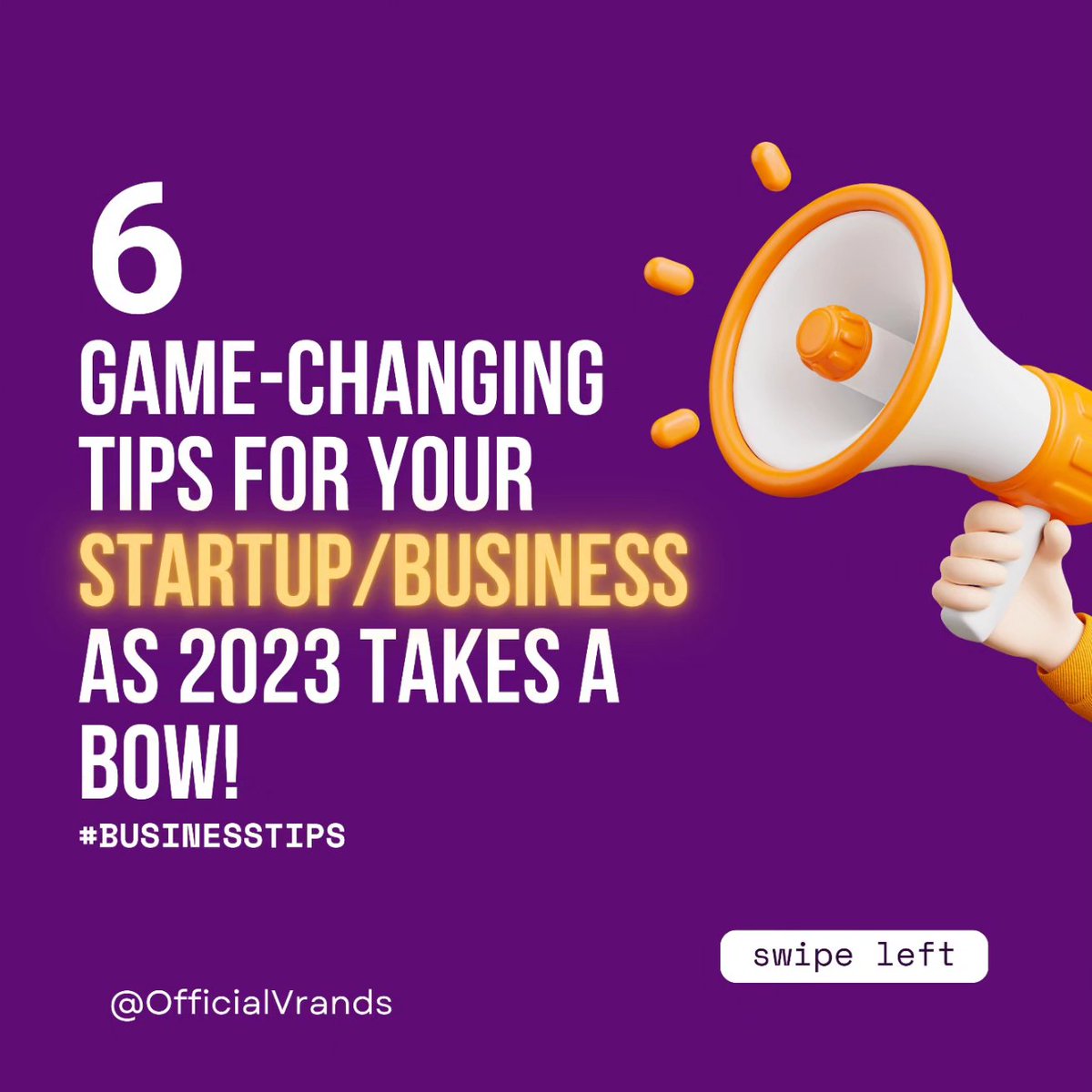 officialvrands's tweet image. Closing the curtains on 2023 with a bang! 🎉 Click this instagram.com/p/C1eRqhUszDN/… for a power-packed carousel – Unleashing game-changing tips for startups and small businesses.  Let's do this!
.
.
.
..
.
.
.
.
.
 #BusinessMomentum Christians #Israel moderndayslavery Ahmed musa