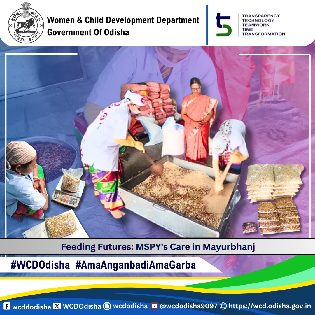 WCDOdisha's tweet image. Mayurbhanj's nourishment journey begins here! Crafting Take Home Rations with care and dedication for a healthier community.
#MSPY #NourishYoungMinds
@MinistryWCD @CMO_Odisha @SecyChief @_anugarg @Shubha_Sarma @lingrajpanda @DM_Mayurbhanj @GP_Mayurbhanj @POSHAN_Official