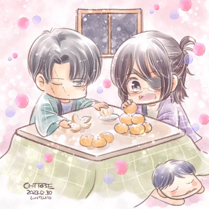 #リヴァハン版深夜の真剣お絵描き60分1本勝負 『みかん』2023.12.30 