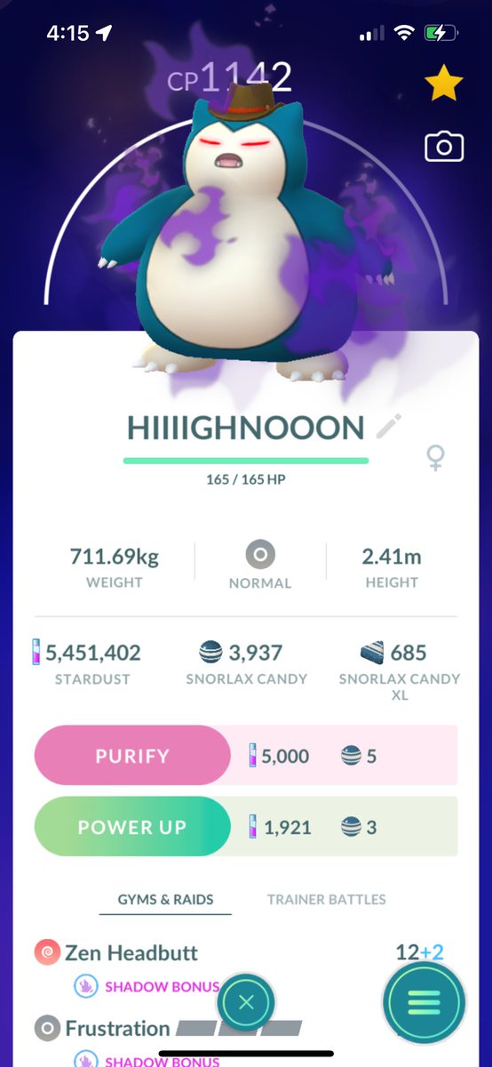 RieseGod's tweet photo. @lydiabridgett May ribbon Pikachu because 3rd gen is my favorite 🥹

Not a shiny but shadow cowboy hat Snorlax is one of my favorite too 🥹 https://t.co/zOoFSpS8iM