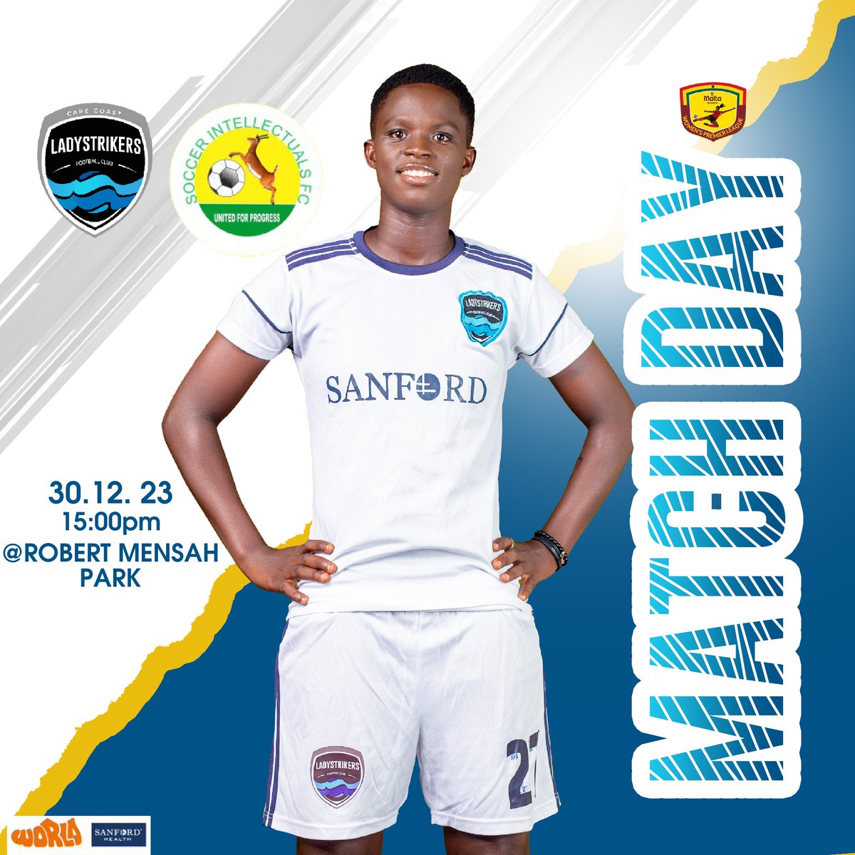 Ladystrikers_fc's tweet image. 🚨 MATCH DAY 🚨

🆚 Soccer Intellectuals 
TIME: 3PM
🏆  #MaltaGuinnessWPL 
🏟 Robert Mensah Park

#WeAimWewill #Iamladystrikers #Adzeoye
