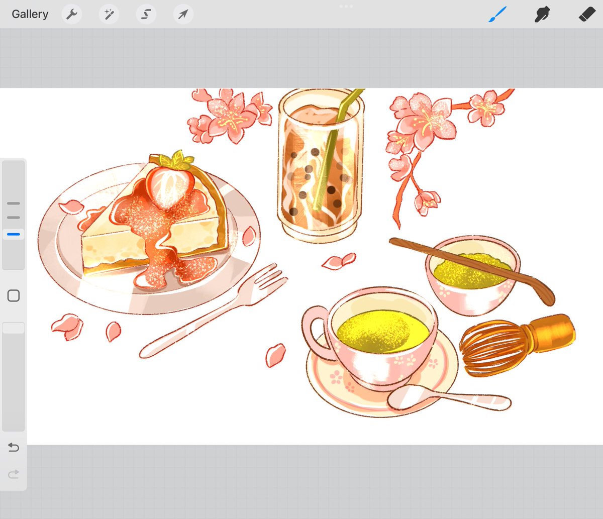 sakura themed banner comm wip 🌸🌸🌸 hopefully could finish the banners before the year ends 🥹