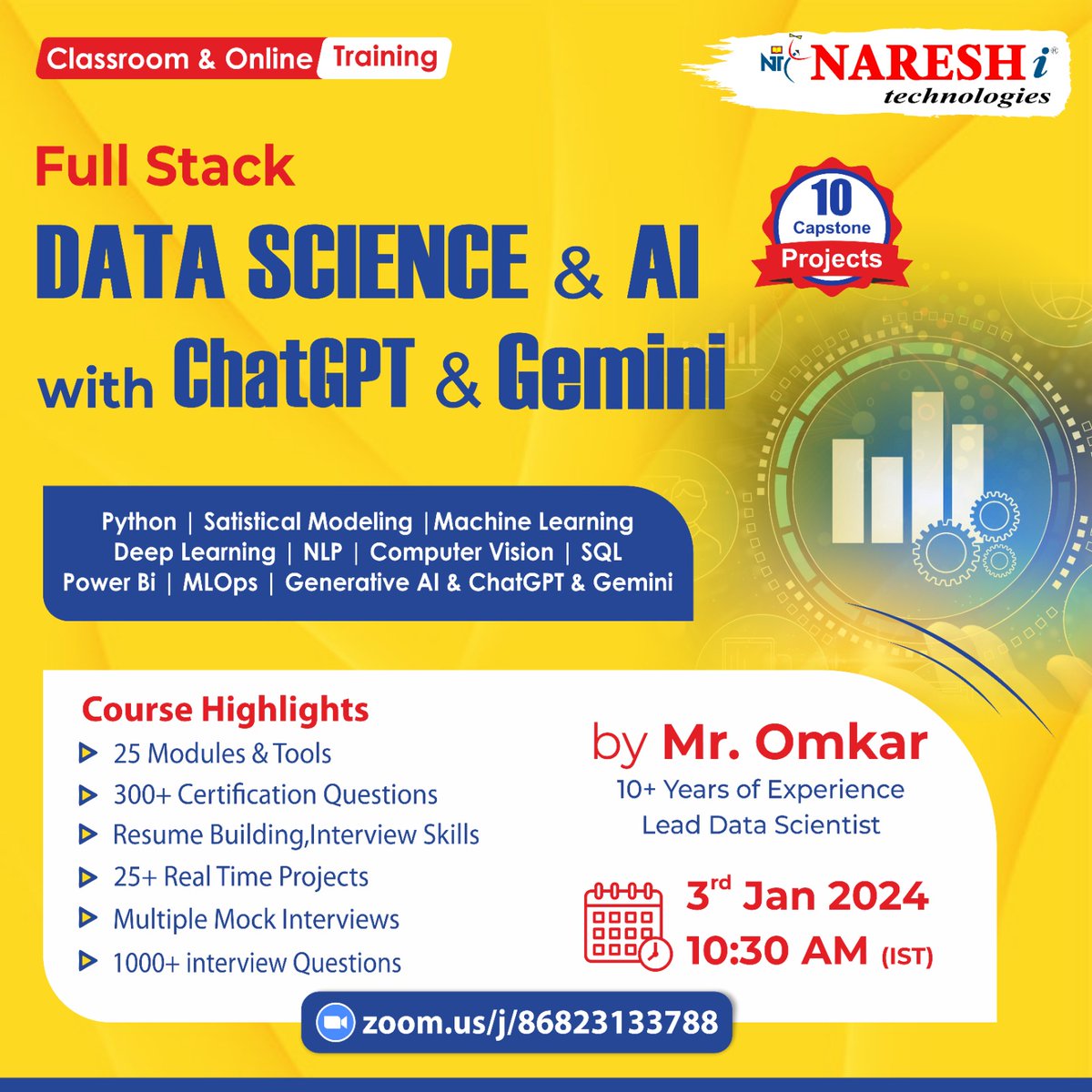 NItTejaswini's tweet image. ✍️Enroll Now: bit.ly/48kUy1S
👉Attend a Free Demo On Full Stack Data Science & AI by Mr. Omkar.
📅Demo On : 3rd January @ 10:30 AM (IST)
#Fullstackdatascience #ai #machinelearning #onlinetraining #education #software