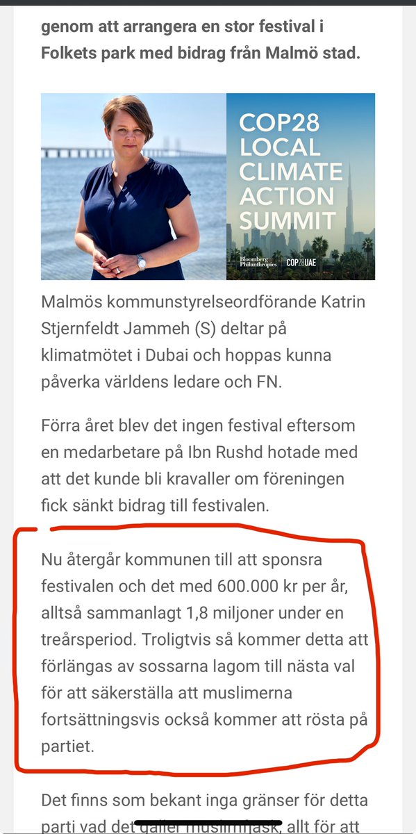 ErikBlockarEj's tweet photo. Ladorna i S-styrda Malmö är så pass tomma att årets nyårsfirande ställs in. 

Men miljoner till Al Eid firande och islamistiska studieförbund finns det gott om tydligen… 
#svpol https://t.co/FxztgiH31a