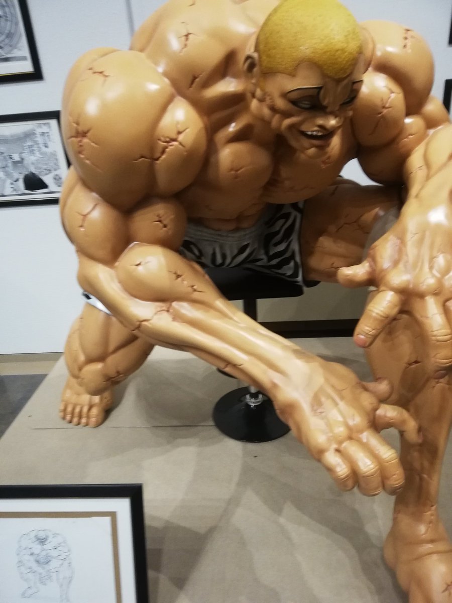 geek_toyama's tweet image. 今日は富山市民プラザの刃牙展に行って来ました