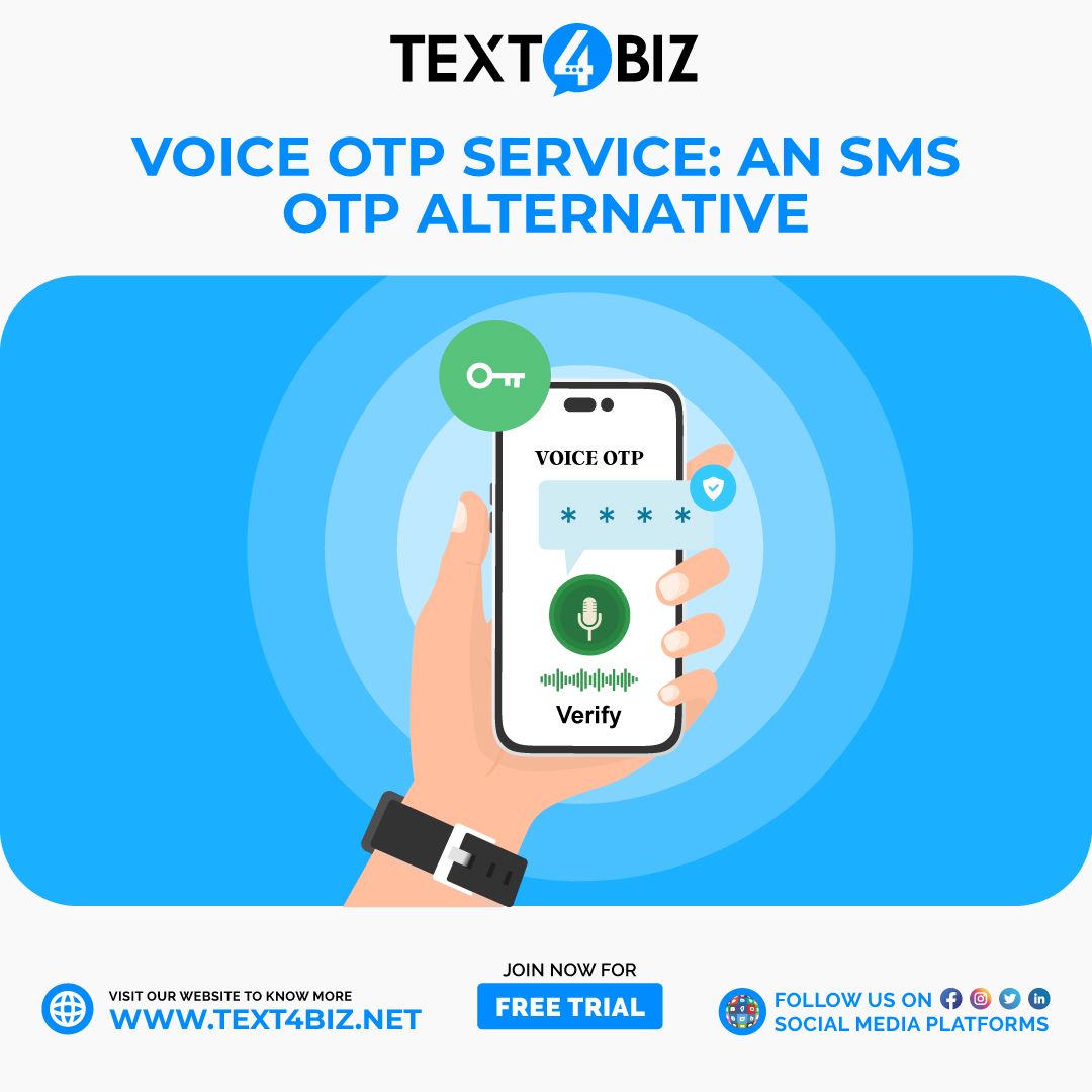 text_4biz's tweet image. VOICE OTP SERVICE: AN SMS OTP ALTERNATIVE

VISIT OUR WEBSITE @ text4biz.net
FOLLOW US on social media platforms

#VoiceOTP #SecureAuthentication #NoInputNeeded #ReliableVerification #CostEffectiveSecurity #LowNetworkUsage #MultilingualSecurity #Oman #USA #America