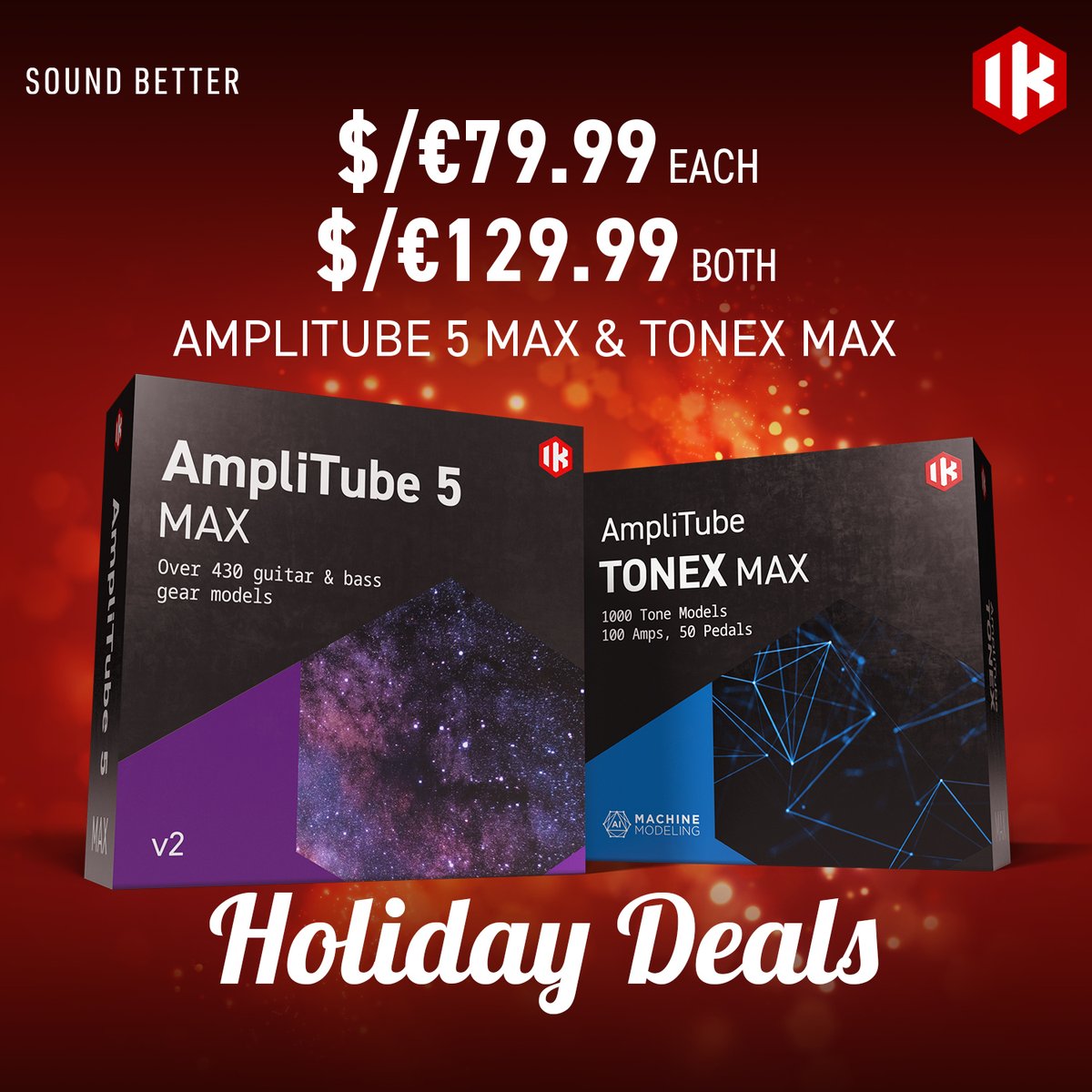 Don't miss your chance to revolutionize your guitar experience at our lowest prices of the year. Sales end January 1st! bit.ly/holidealsmaxgu…