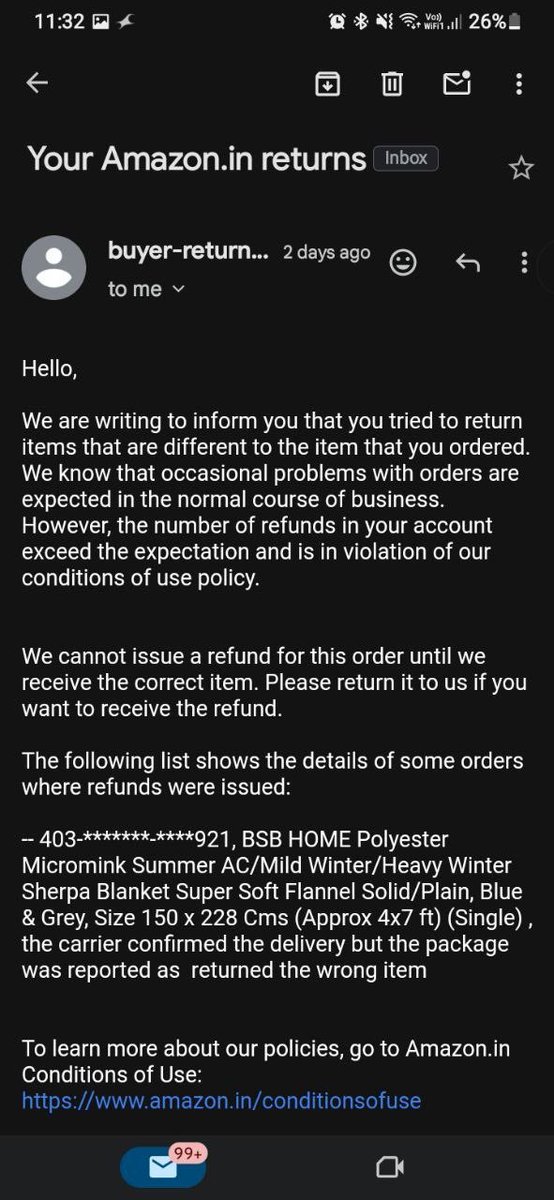 Sharad_yadav1's tweet image. Product is lost by amazon and they said that this is the mistake of me who sent them wrong item!     #scambyamazon #returnmymoney #consumerrights