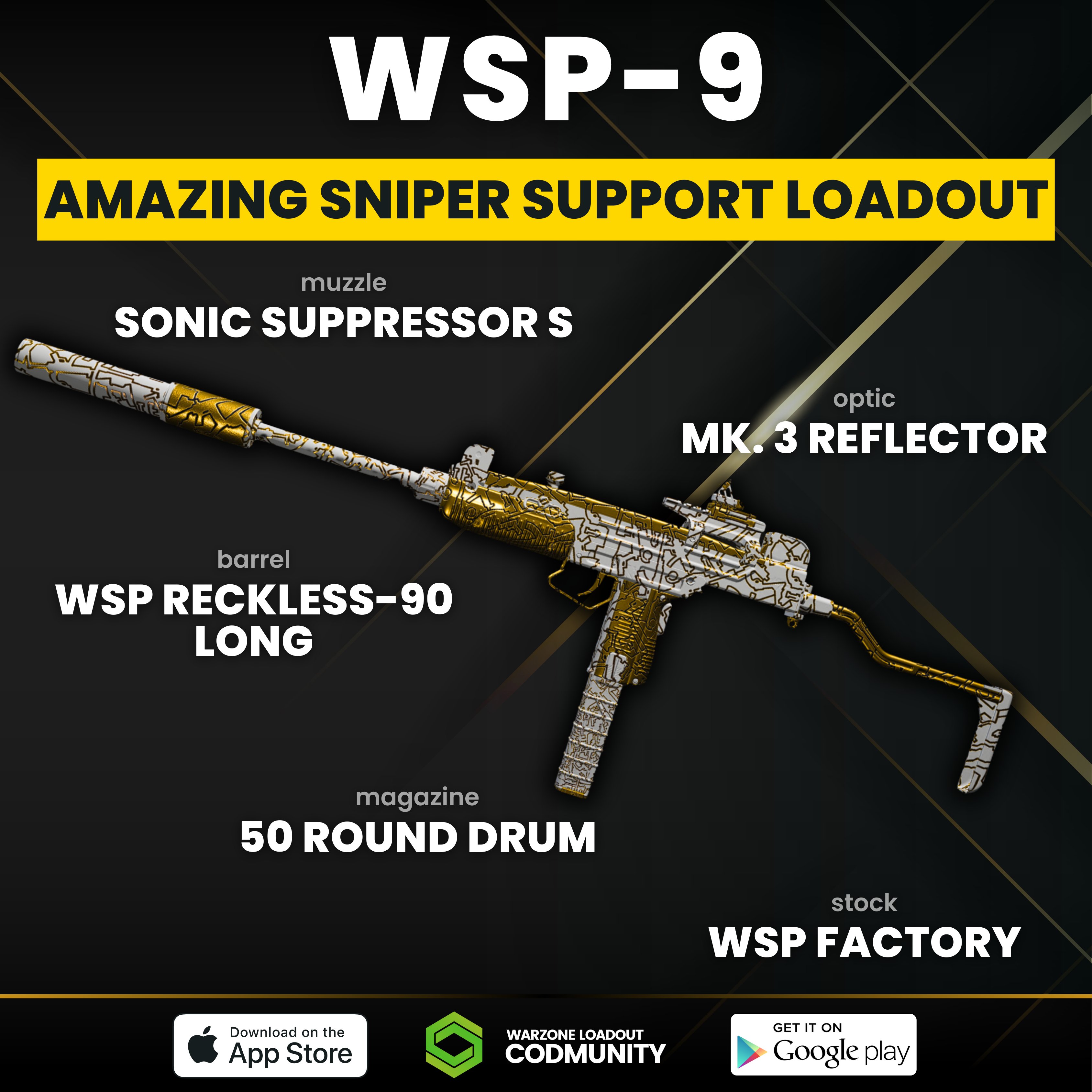 CODMunity - Warzone Loadout & Meta on X: “🤩 WSP-9 | SNIPER 