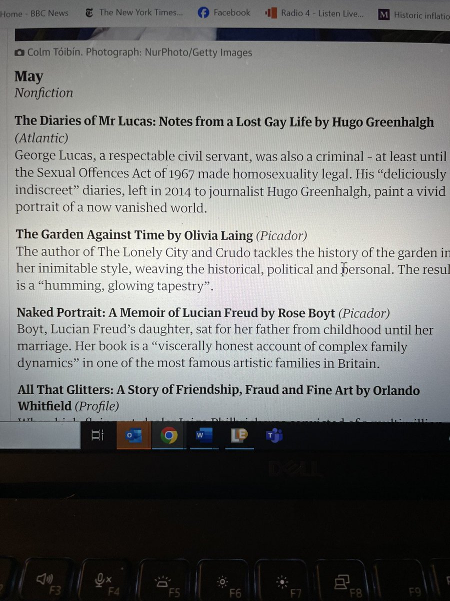 Oh my sodding god! My book, The Diaries of Mr Lucas, is in the @guardian’s “books to look out for in 2024”. Wow!!!!!