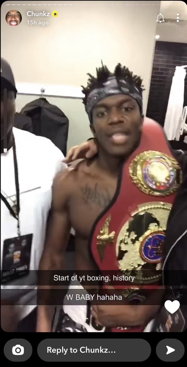 ksinews_'s tweet photo. Throwback to Chunkz’s reaction to KSI winning his first youtube boxing fight ❤️ https://t.co/6b7gg9o7gE