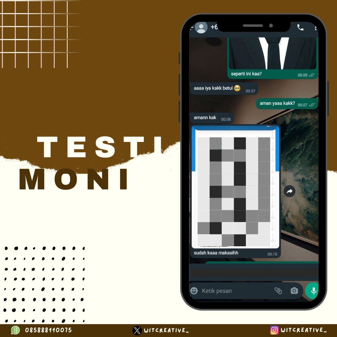 「 ✦  𝐓𝐞𝐬𝐭𝐢𝐦𝐨𝐧𝐢 𝐰𝐢𝐭𝐜𝐫𝐞𝐚𝐭𝐢𝐯𝐞 ✦ 」

95. Edit Foto Ganti Jas
___

Order klik link ⬇️
wa.link/klqis7
___

#Testimoni #wittesti