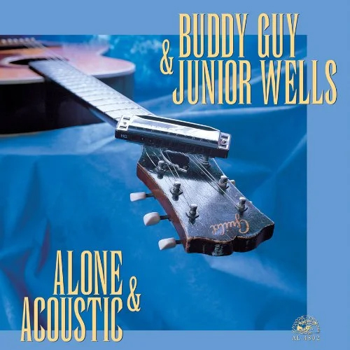 Buddy Guy and Junior Wells - Alone & Acoustic, 1991 

It was recorded in 1981, in Paris, France, while the two were touring and released in 1991. Guy played acoustic Guild guitars and Wells played harmonica. 
#BuddyGuy 
#JuniorWells