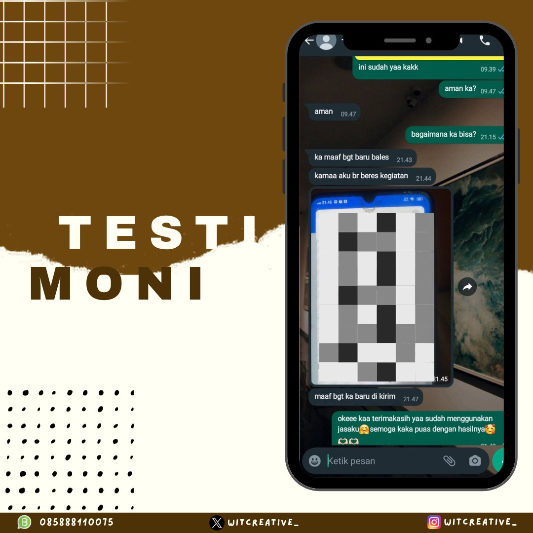「 ✦  𝐓𝐞𝐬𝐭𝐢𝐦𝐨𝐧𝐢 𝐰𝐢𝐭𝐜𝐫𝐞𝐚𝐭𝐢𝐯𝐞 ✦ 」

96. Desain Logo
___

Order klik link ⬇️
wa.link/klqis7
___

#Testimoni #wittesti