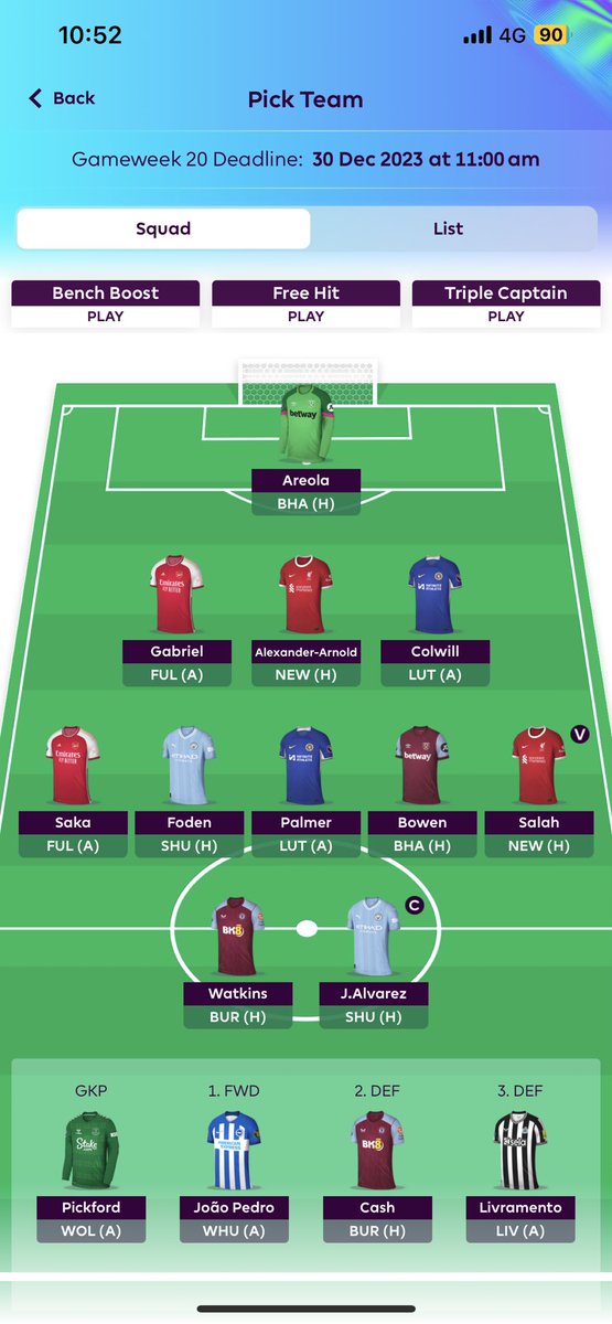 #FPL #FPLCommunity Salah or Alvarez captain?