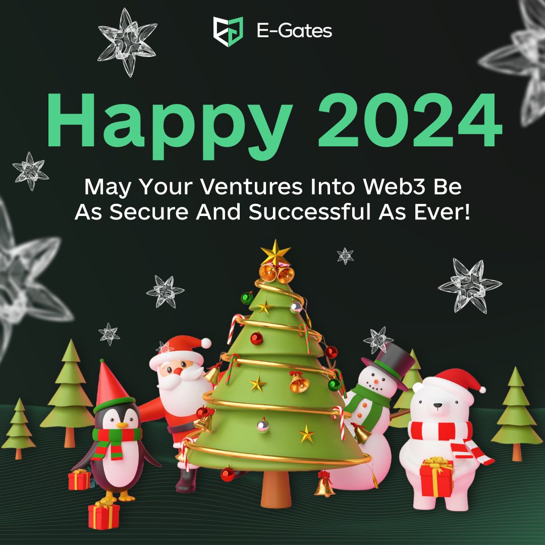 E_Gates_Global's tweet image. Wishing our esteemed E-Gates community a prosperous New Year! 🌲❄️

2024 heralds a new chapter for us:
🔐 EMI License acquisition
🤖 AI-led product innovation
🌐 ChainGates &amp;amp; Gates Network launch
... and many more!

Get ready to ride the wave of financial innovation with us!