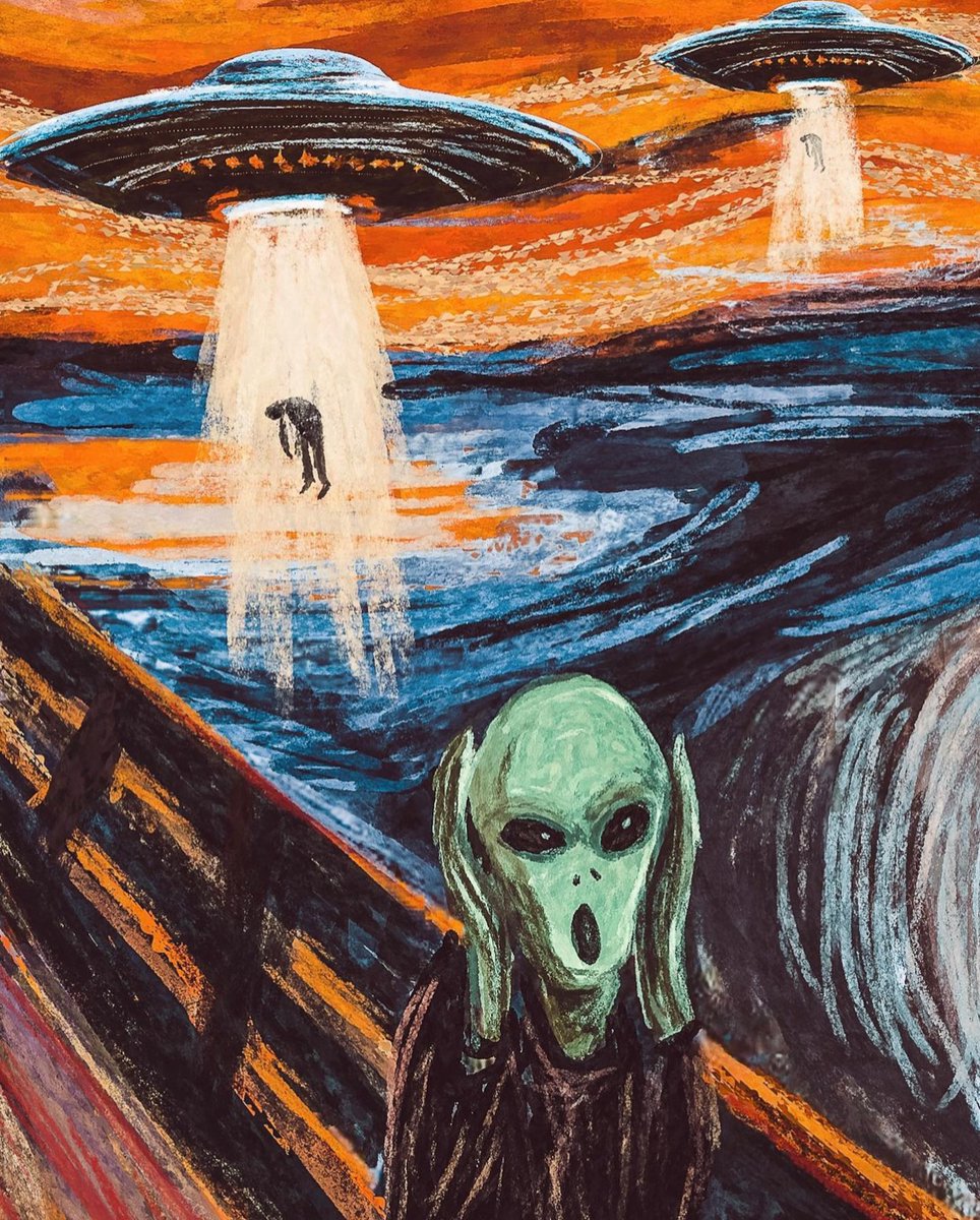 Just screaming inside by Avik Paul 👽🛸🛸
#psychedelic #trippyart #alienart #art #ufoart #aliens #thescream #UFOs