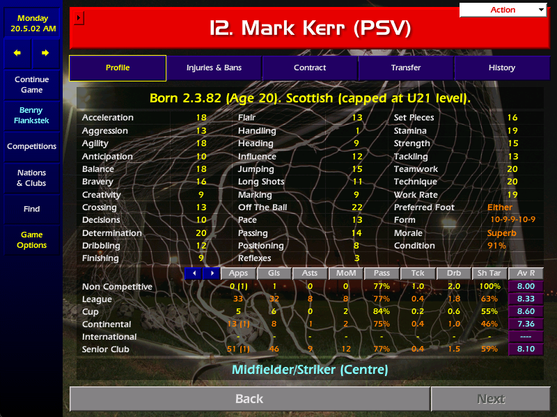 robeine's tweet photo. @CmMourinho @champmegasave @champman0102 @cm0102legends @CM0102Smuts @TheEbfatz @SCm0102 @cm0102SL @champmegahorse @DimbleCM @MartinPlaysCM01 Probably won't manage to get there, but he's performing better than I expected😜 https://t.co/Jn3v6yRJCA